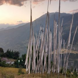 Blick auf Rangshikar Ostbhutan