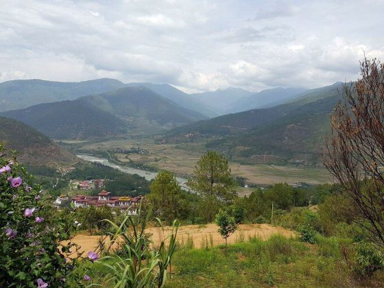 Blick auf den Punakha Dzong
