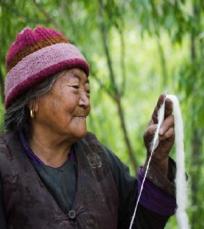 Tar Dorfbewohnerin Ladakh